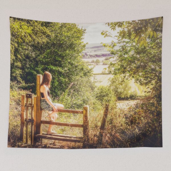 Item preview, Summer-haze landscape designed and sold by ScenicViewPics.