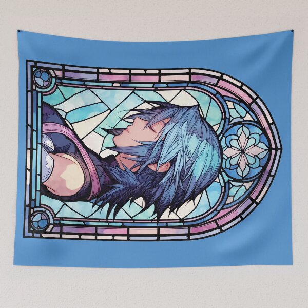 Item preview, Stained Glass Aqua designed and sold by SchellStation.