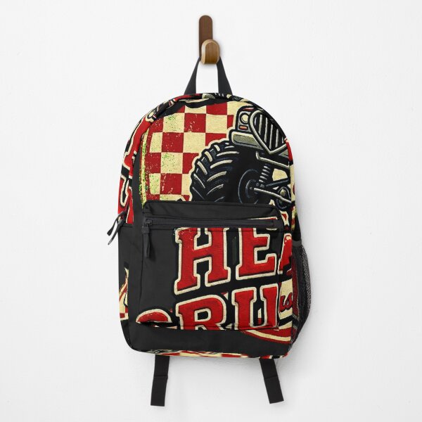 Item preview, Retro Heart Crusher Monster Truck Varsity Valentine designed and sold by Thaivi Design.