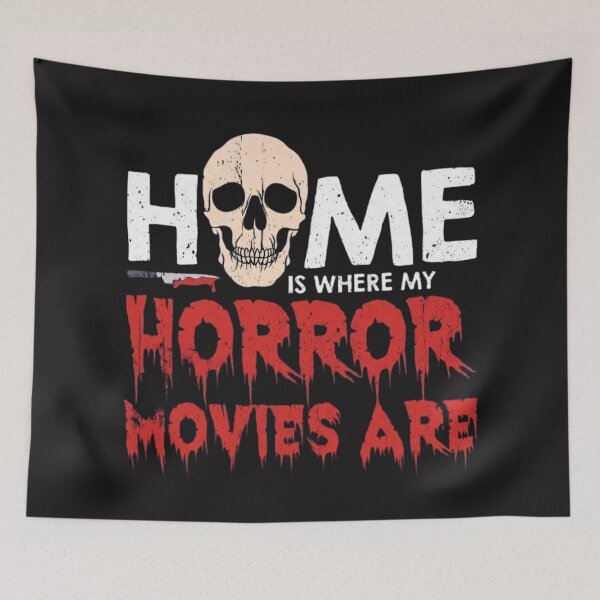 Item preview, Home is where my horor movies are designed and sold by BugiDesignArt.