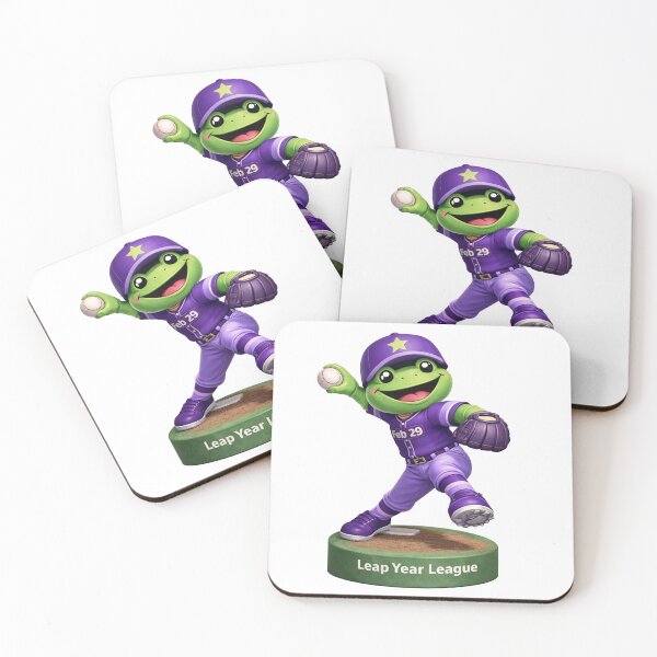 Item preview, Leap Year Baseball Bobblehead - Frog Pitching designed and sold by Leap29 Designs.