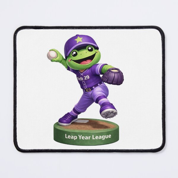 Item preview, Leap Year Baseball Bobblehead - Frog Pitching designed and sold by Leap29 Designs.