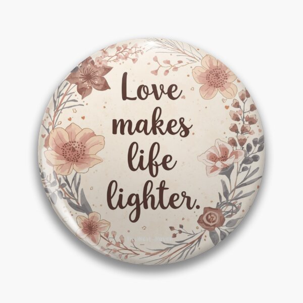 Item preview, Love Makes Life Lighter Valentine Illustration designed and sold by PixelNest-Haven.