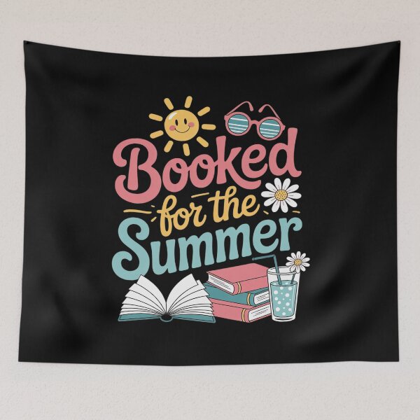 Item preview, Booked For The Summer Reading Bookworm designed and sold by MarryIsMonth.