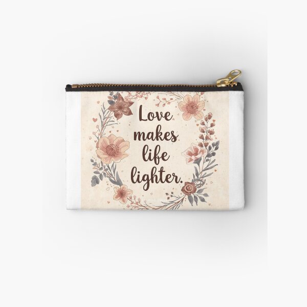Item preview, Love Makes Life Lighter Valentine Illustration designed and sold by PixelNest-Haven.