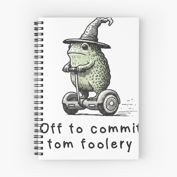 Item preview, Off to Commit Tomfoolery Frog Wizard Mischief Meme designed and sold by SpookshowDesign.