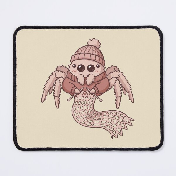 Item preview, Knitting Jumping Spider Cute Kawaii Arachnid in Winter Hat designed and sold by Magnificent Lizard.