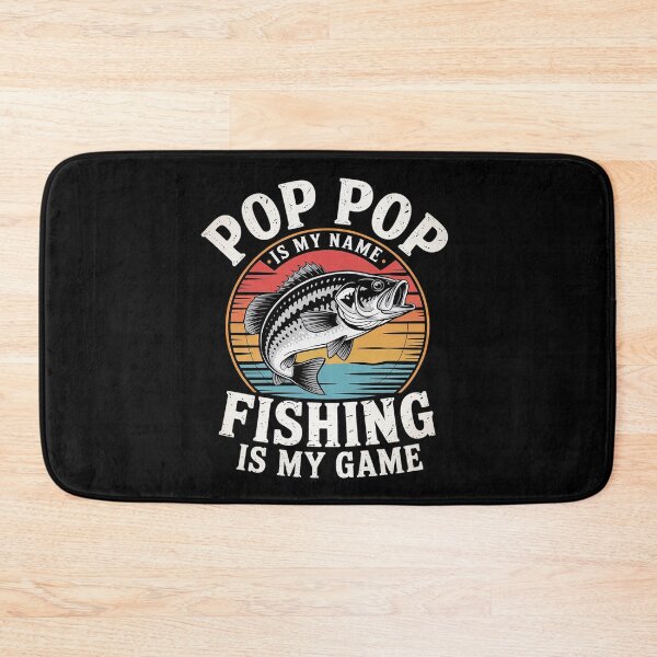 Item preview, Pop Pop is My Name Fishing Game For Fathers Day  designed and sold by FadeOfThrone.