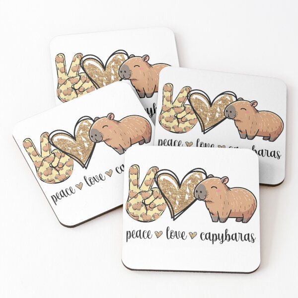 Item preview, Kawaii Kids Womens Girls Peace Love Meme Lover Capybara Art for Men Women Kids , Capybara Gift Lover  designed and sold by DZIRI NAJAT.
