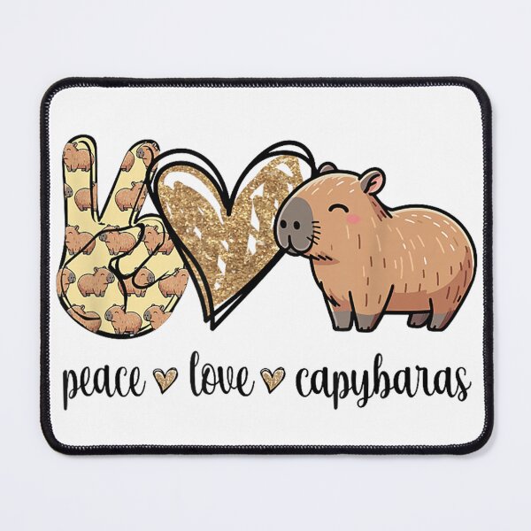 Item preview, Kawaii Kids Womens Girls Peace Love Meme Lover Capybara Art for Men Women Kids , Capybara Gift Lover designed and sold by DZIRI NAJAT.