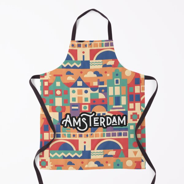Item preview, Amsterdam Cityscape – Vibrant Urban Art Print 2 designed and sold by Psycho-Crazy.