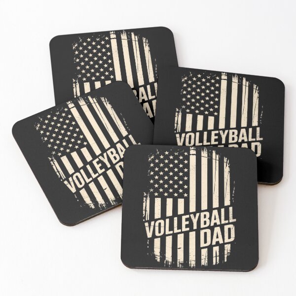 Item preview, USA American Flag Proud Volleyball Dad Silhouette  designed and sold by FadeOfThrone.