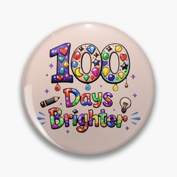 Item preview, 100 Days of School Brighter, Cute 100th Day of School  designed and sold by gear-posters.