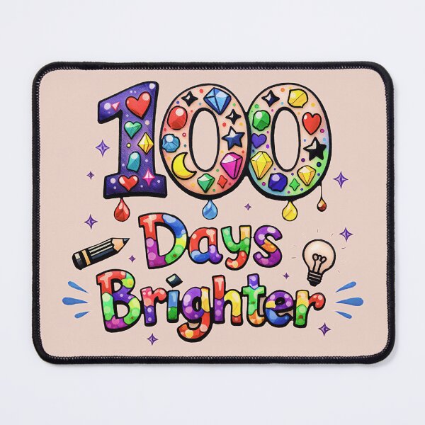 Item preview, 100 Days of School Brighter, Cute 100th Day of School designed and sold by gear-posters.
