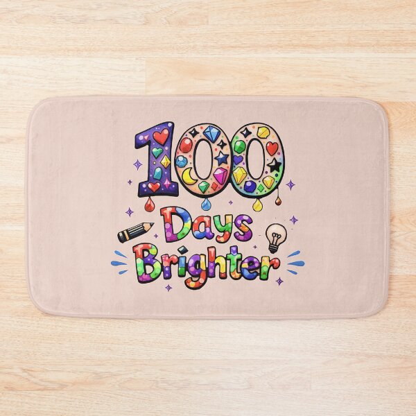 Item preview, 100 Days of School Brighter, Cute 100th Day of School designed and sold by gear-posters.