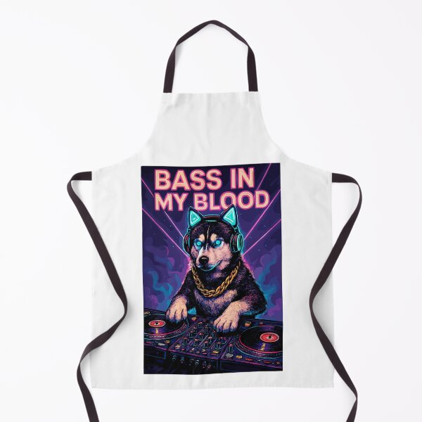Item preview, Husky DJ Neon Club – Bass in My Blood designed and sold by Pineapple-Tree.