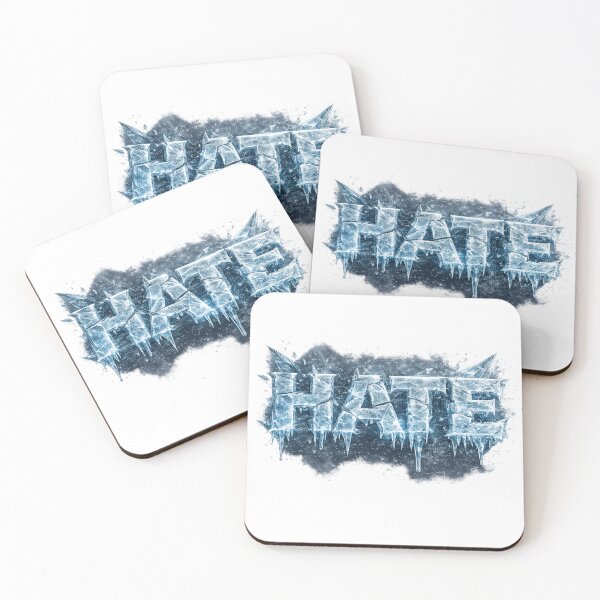 Item preview, Ice HATE – Frozen Crystal Word with Blue Glow designed and sold by BoldLineDesign.