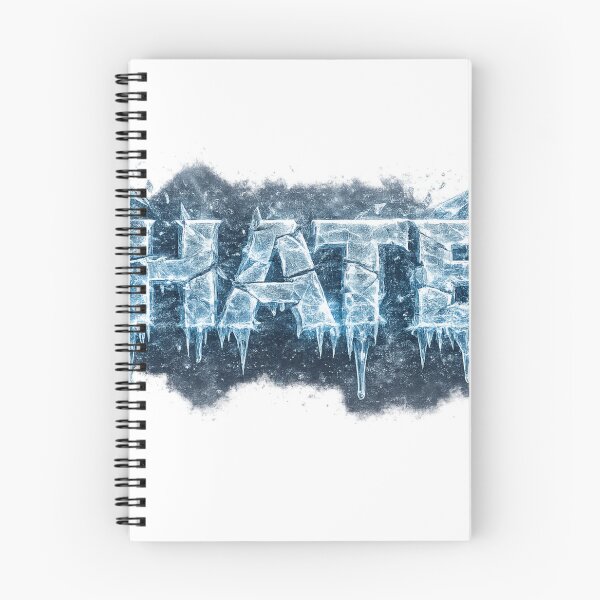 Item preview, Ice HATE – Frozen Crystal Word with Blue Glow designed and sold by BoldLineDesign.