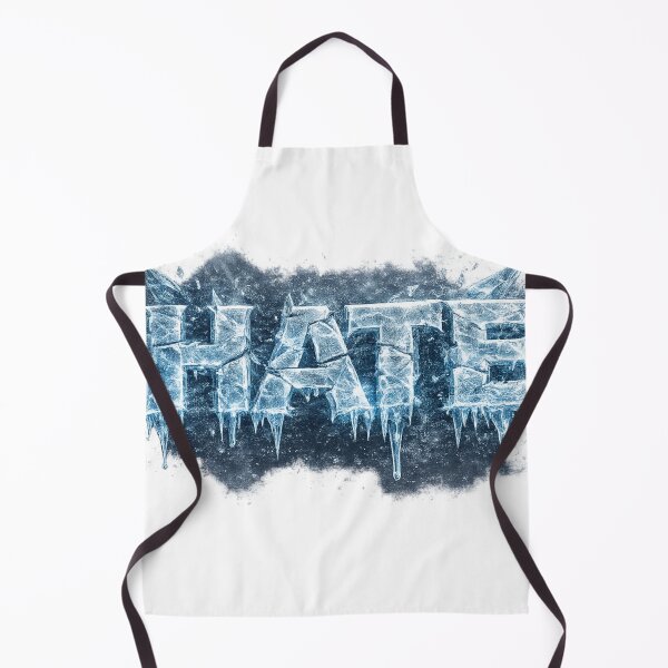 Item preview, Ice HATE – Frozen Crystal Word with Blue Glow designed and sold by BoldLineDesign.