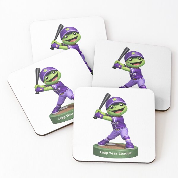 Item preview, Leap Year Baseball Bobblehead - Frog Batting designed and sold by Leap29 Designs.