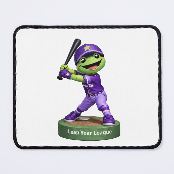 Item preview, Leap Year Baseball Bobblehead - Frog Batting designed and sold by Leap29 Designs.