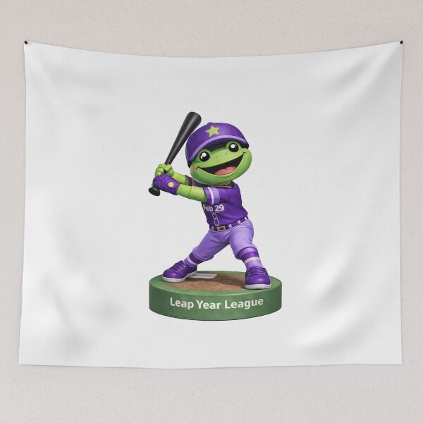 Item preview, Leap Year Baseball Bobblehead - Frog Batting designed and sold by Leap29 Designs.