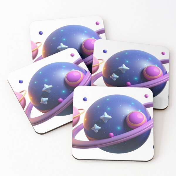 Item preview, Vibrant planets and stars in stunning cosmic scene designed and sold by Creative88Art.