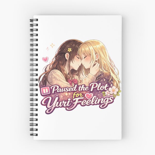 Item preview, Paused the Plot for Yuri Feelings – GL Anime Girls’ Love Fandom Design designed and sold by Item Geeks.