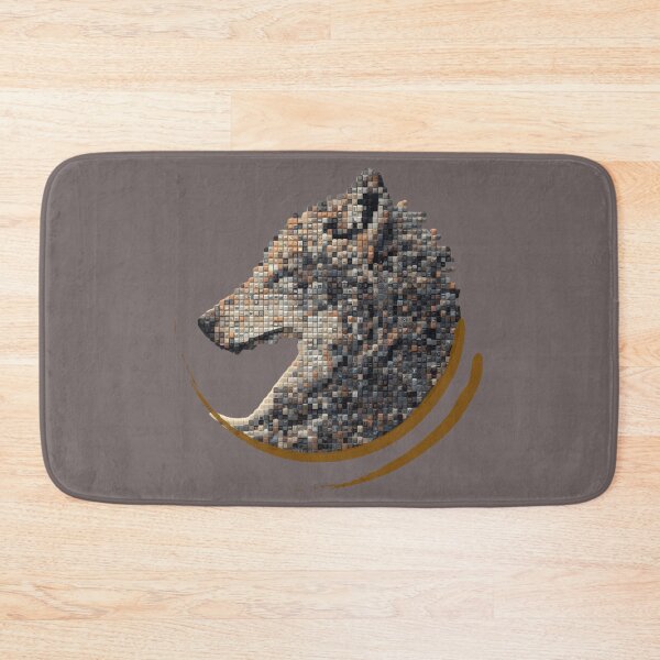 Item preview, Wolf Head Profile - Mosaic Pattern Art. designed and sold by LunaPrintCo.