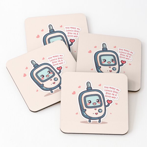 Item preview, Kawaii Glucose Meter Valentine designed and sold by PixelNest-Haven.