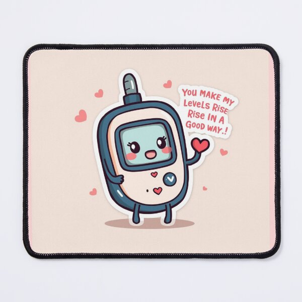 Item preview, Kawaii Glucose Meter Valentine designed and sold by PixelNest-Haven.