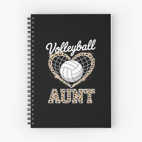 Item preview, Volleyball Aunt Leopard Heart  designed and sold by AquaKiev.