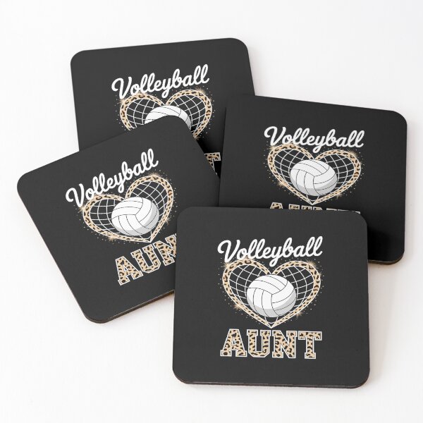 Item preview, Volleyball Aunt Leopard Heart  designed and sold by AquaKiev.