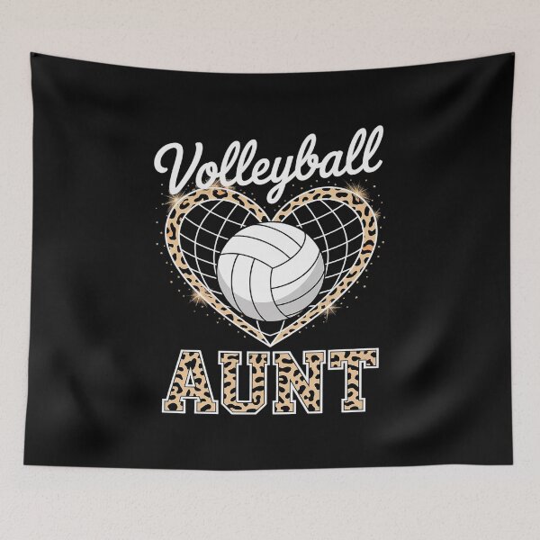 Item preview, Volleyball Aunt Leopard Heart  designed and sold by AquaKiev.