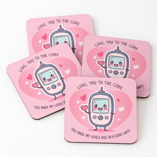 Item preview, Diabetes Humor Valentine – Levels of Love designed and sold by PixelNest-Haven.