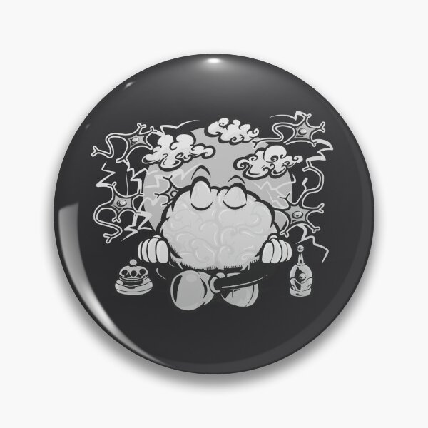 Item preview, Meditative brain (black & white version) designed and sold by TomiAx.