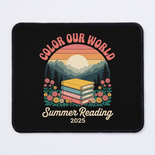 Item preview, Color Our World Summer Reading 2025 Cute Book Wildflowers 7 designed and sold by MarryIsMonth.
