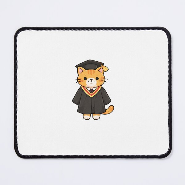 Item preview, graduation cat designed and sold by jensenlovescats.