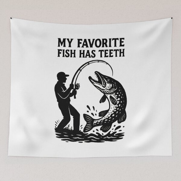 Item preview, Angler Pike Silhouette Shirt – Fishing Humor designed and sold by Pineapple-Tree.