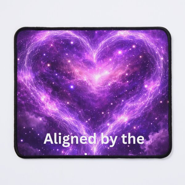 Item preview, Aligned by the Universe – Cosmic Love Quote Art designed and sold by MysticPurpleHue.