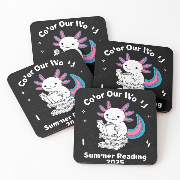 Item preview, Color Our World Summer Reading Program 2025 Cute Axolotl designed and sold by MarryIsMonth.