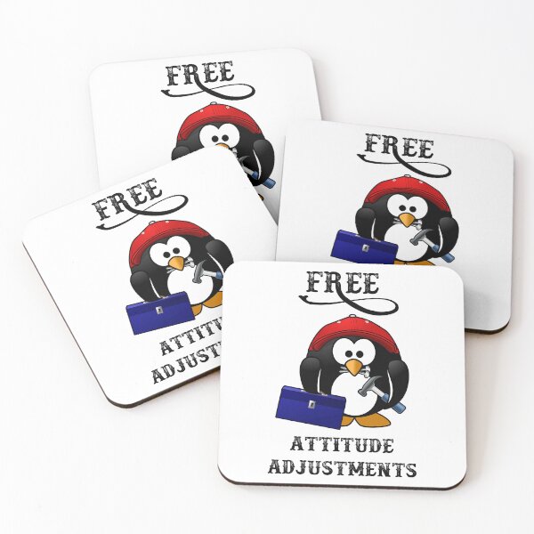 Item preview, Funny Construction Penguin - Free Attitude Adjustments designed and sold by Oaks Creations.