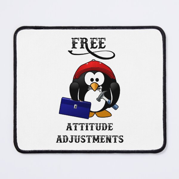 Item preview, Funny Construction Penguin - Free Attitude Adjustments designed and sold by Oaks Creations.