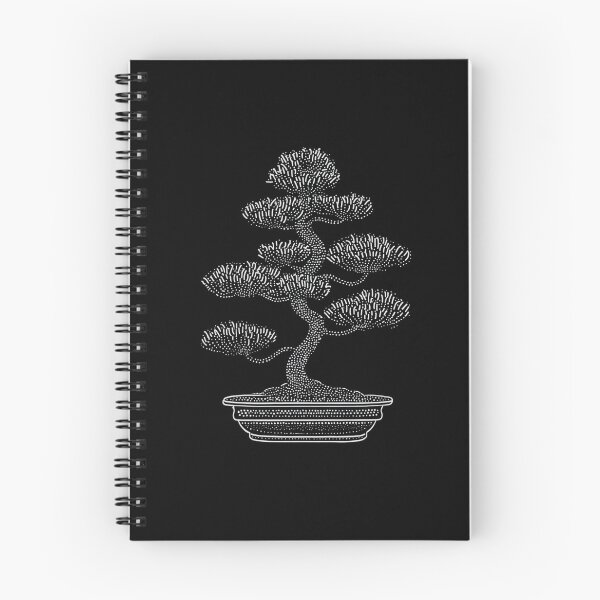 Item preview, Japanese Pine Bonsai Zen Minimalist Dot Art designed and sold by ConcienciaEco.