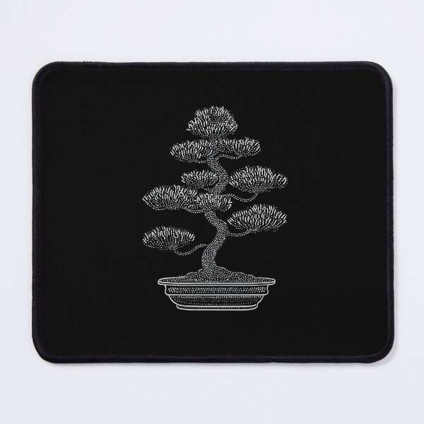 Item preview, Japanese Pine Bonsai Zen Minimalist Dot Art designed and sold by ConcienciaEco.