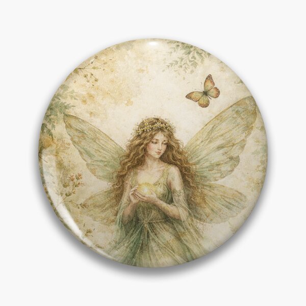 Item preview, Whimsical Fairycore Garden – Green woodland Fairy Fantasy Art designed and sold by patterncrow.
