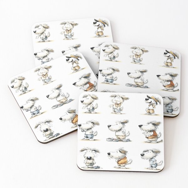 Item preview, Adorable Cartoon Dogs in Various Outfits designed and sold by CLEARART7.