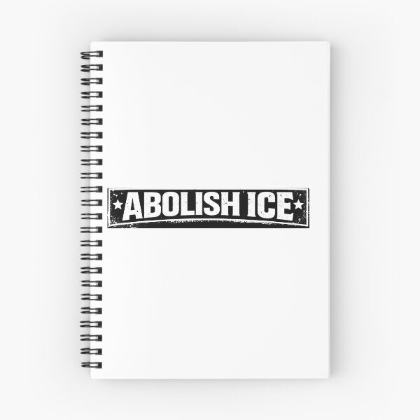 Item preview, Abolish ICE White Typographic Design designed and sold by Kg1stor.