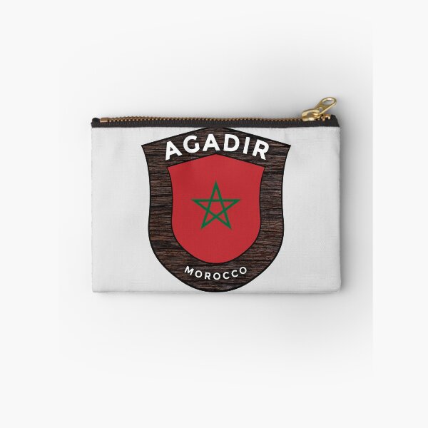 Item preview, Agadir Morocco | Flag Shield Travel Emblem designed and sold by World Designs.