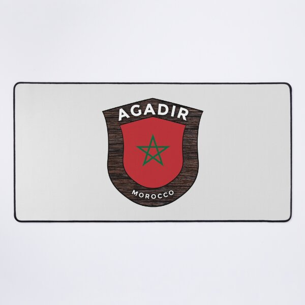 Item preview, Agadir Morocco | Flag Shield Travel Emblem designed and sold by World Designs.